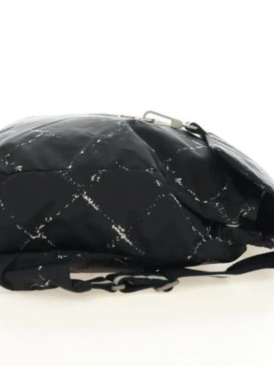 CHANEL New Travel line Backpack Nylon Black CC Auth BA12647V main image 8